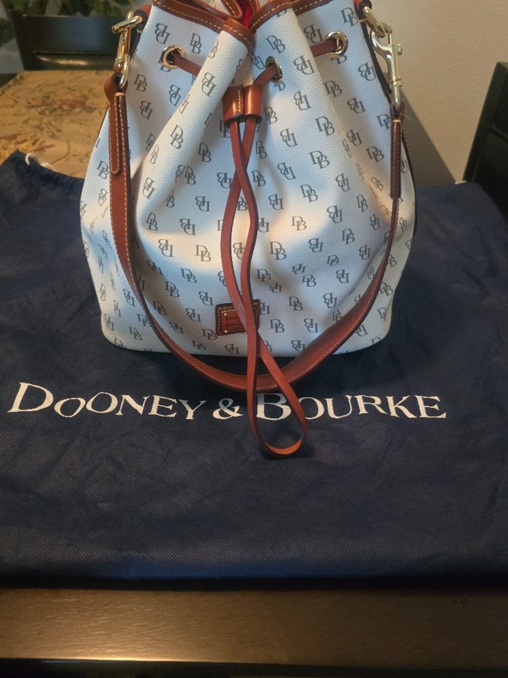 Dooney & Bourke White Grettan Drawstring